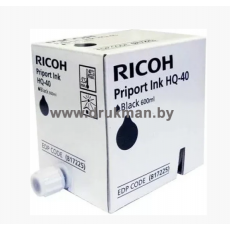 Чернила/краска HQ40 для Ricoh Priport JP 4500 / DD4450 / DX 4542/ DX 4545 черные (O) (1 картридж*600 мл) 